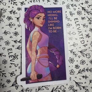 Kpop demon hunters sticker no more hiding I’ll be shining